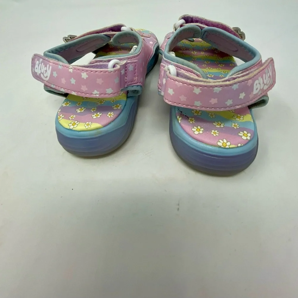 Girls’ Pink Bluey & Bingo Sandals Size 12